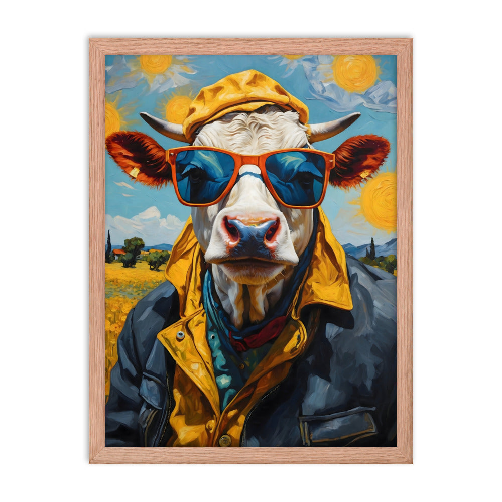 Moo-nificent Day Framed Art Print