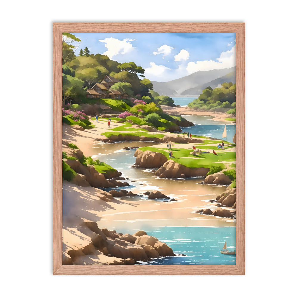 Oceanfront Oasis Framed Art Print