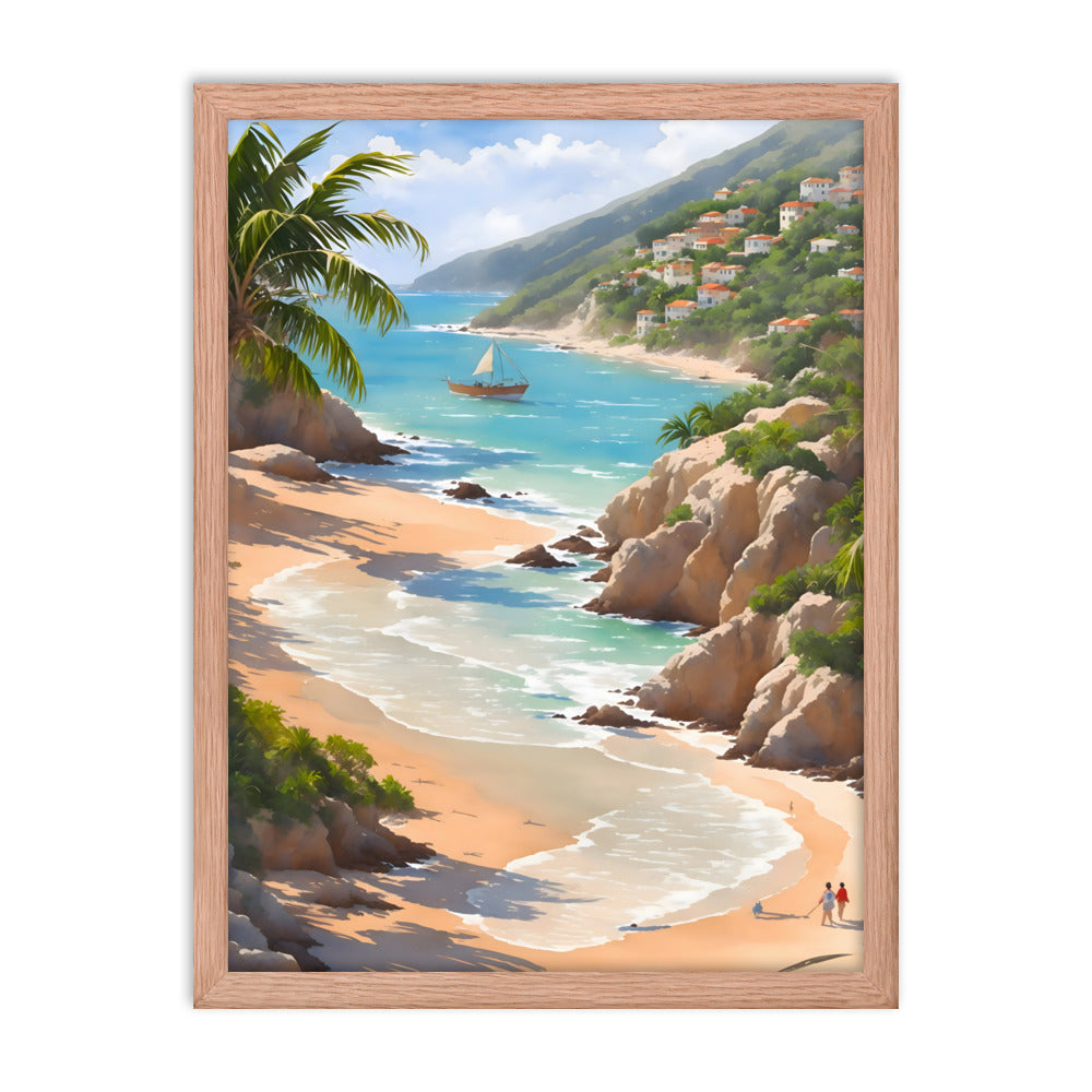 Cuban Coastline Framed Art Print