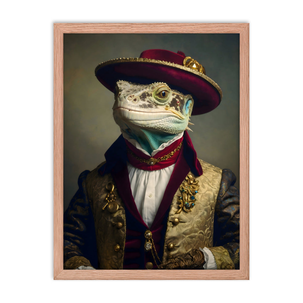 Lizard Lordship Framed Art Print