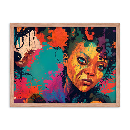 Color Me Queen Framed Art Print