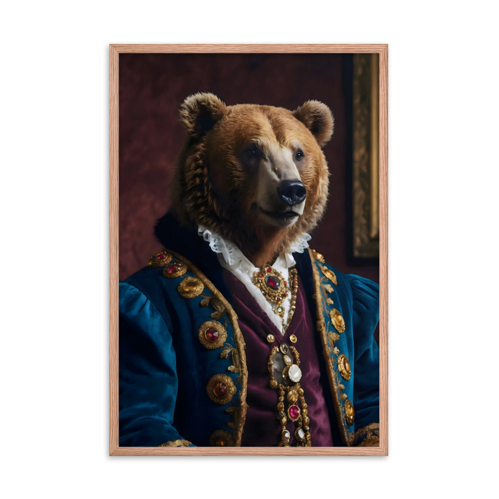 Bear of High Society Framed Art Print