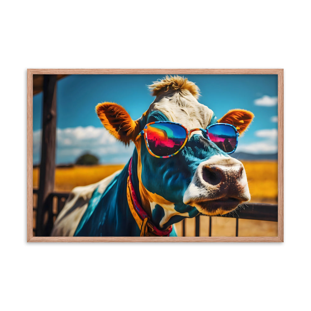 Udderly Cool Framed Art Print