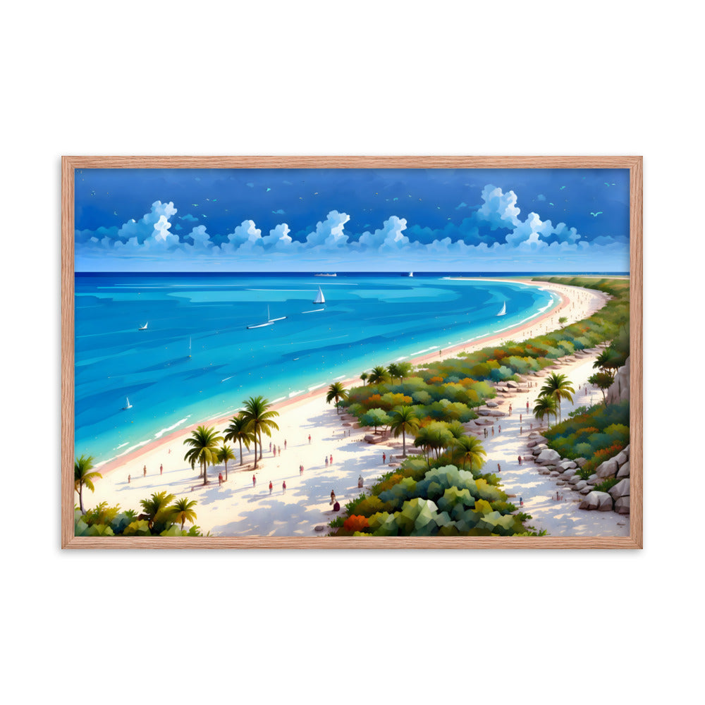 Beachside Bliss Framed Art Print