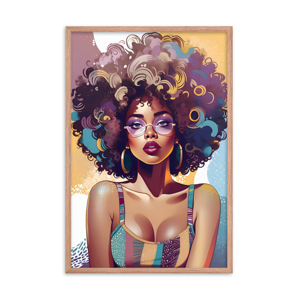 Afro Vibe Framed Art Print