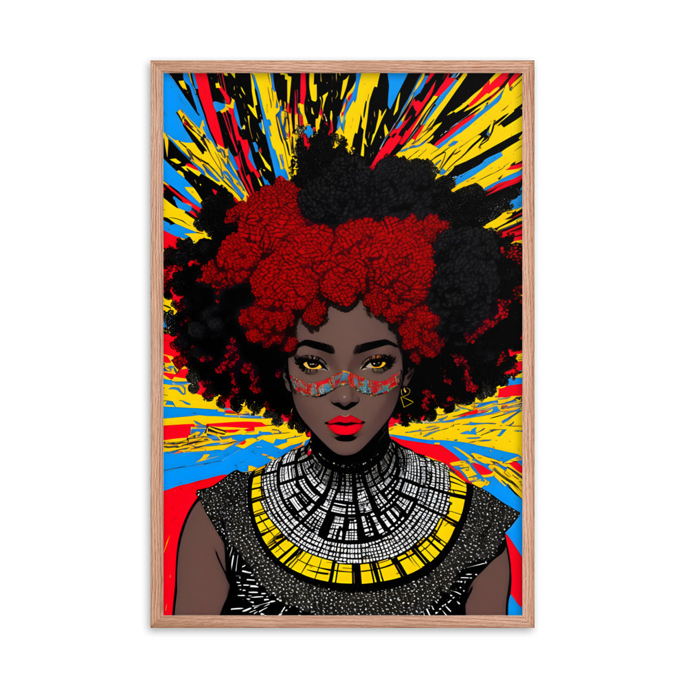 Afro Goddess Framed Art Print