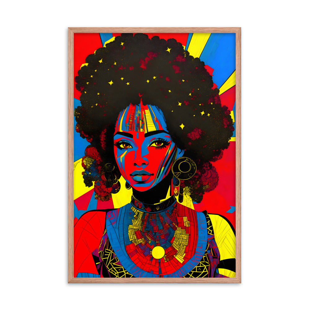 Afro Essence Framed Art Print