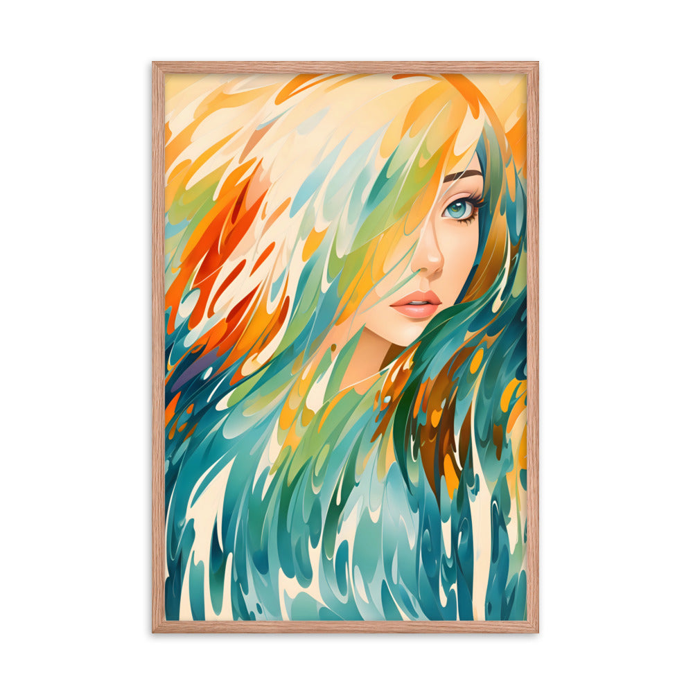 Flowing Beauty Framed Art Print