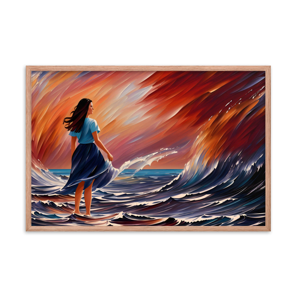 Ocean Embrace Framed Art Print