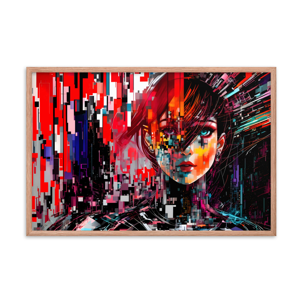 Fractured Beauty Framed Art Print