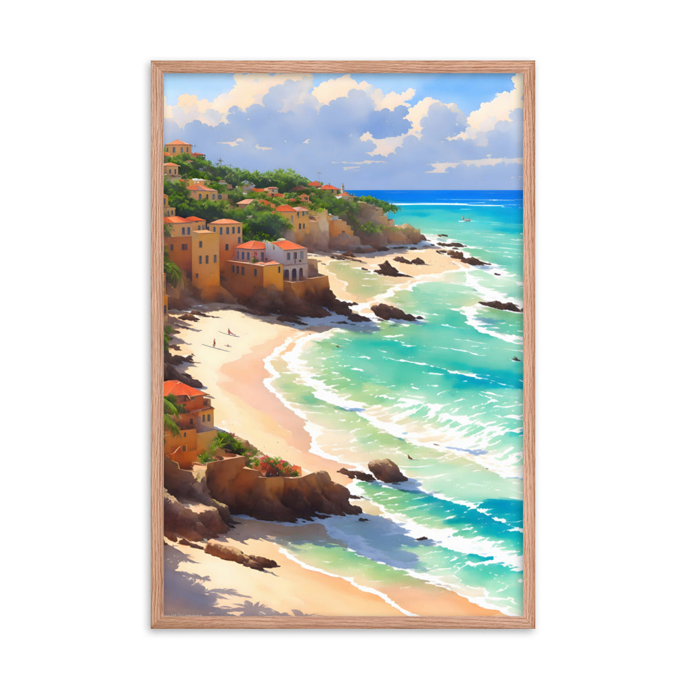 Havana Waves Framed Art Print