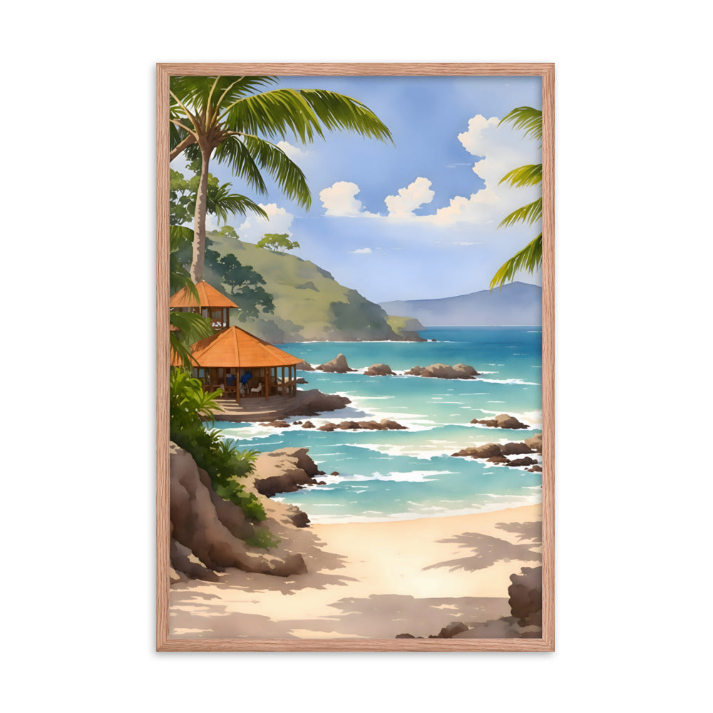 Waves of History Framed Art Print