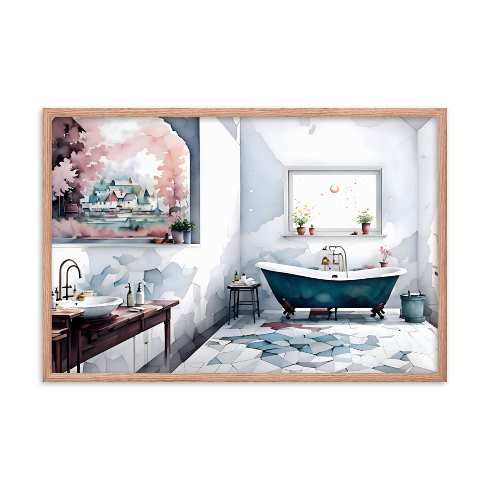 Timeless Tiles & Tubs Framed Art Print