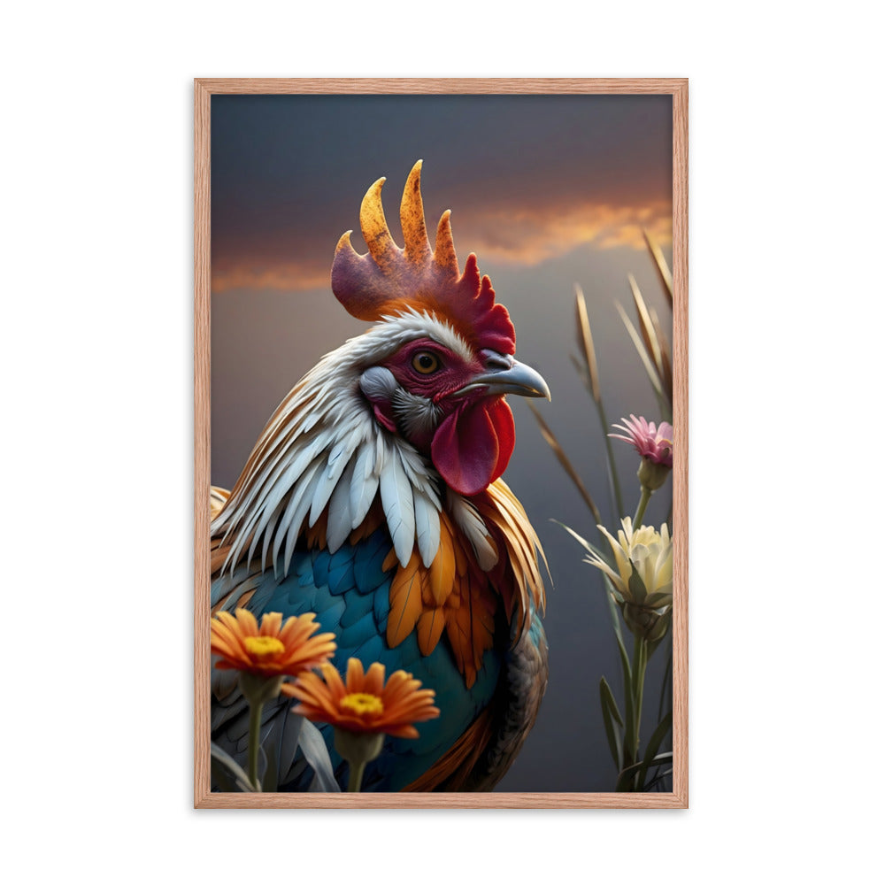 Cluck & Bloom Framed Art Print