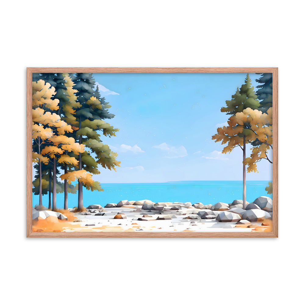 Tides & Trees Framed Art Print