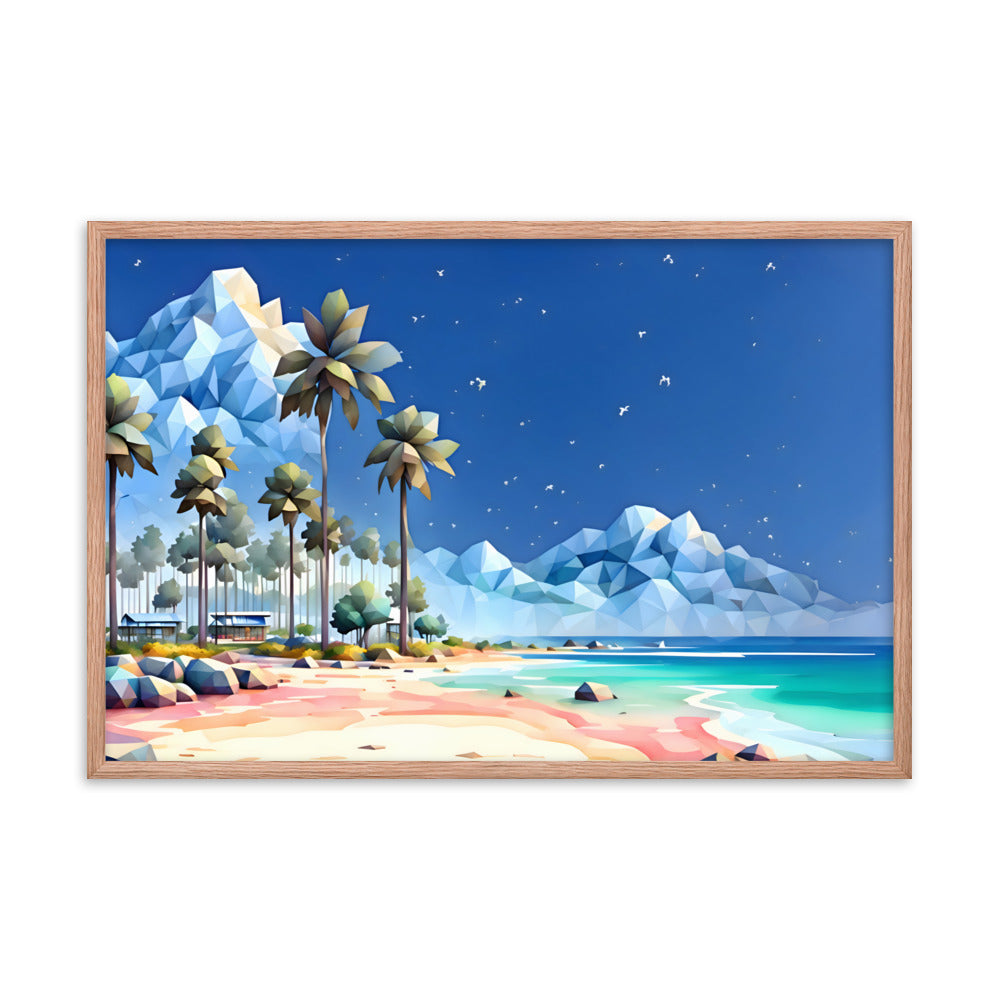 Tetradic Tides Framed Art Print