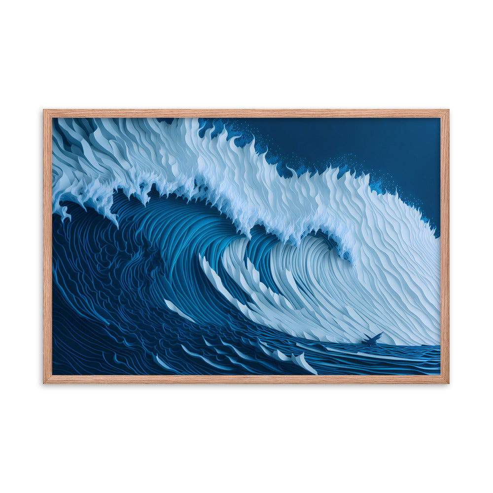 Ocean's Roar Framed Art Print