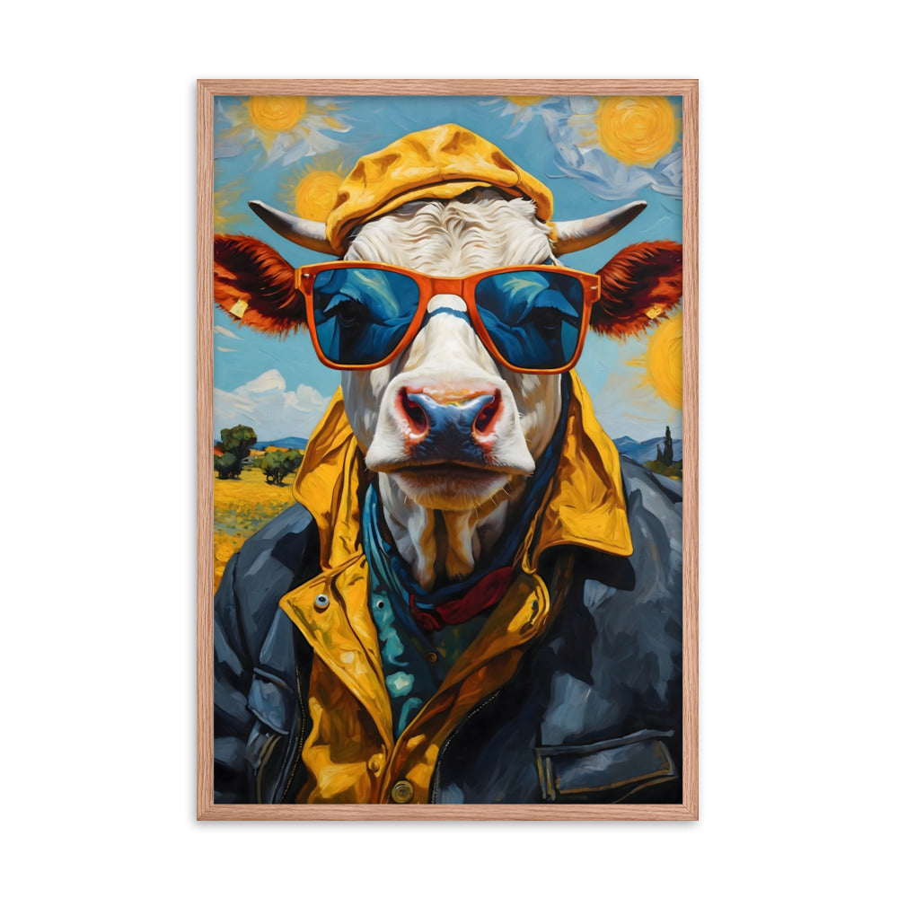 Moo-nificent Day Framed Art Print