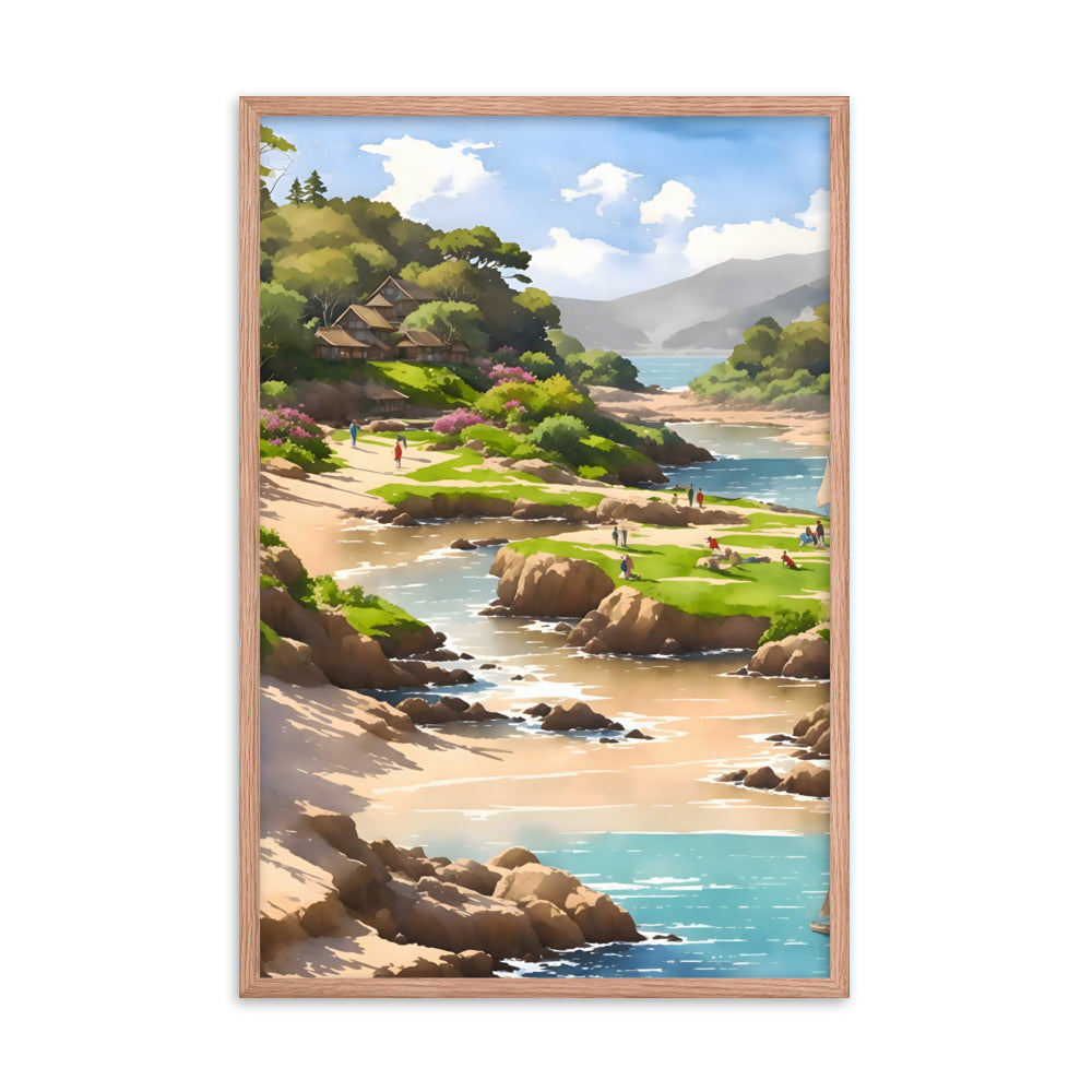 Oceanfront Oasis Framed Art Print