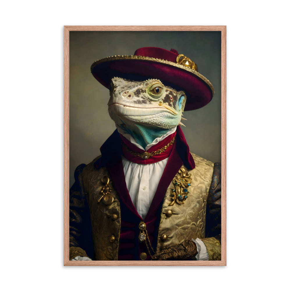 Lizard Lordship Framed Art Print