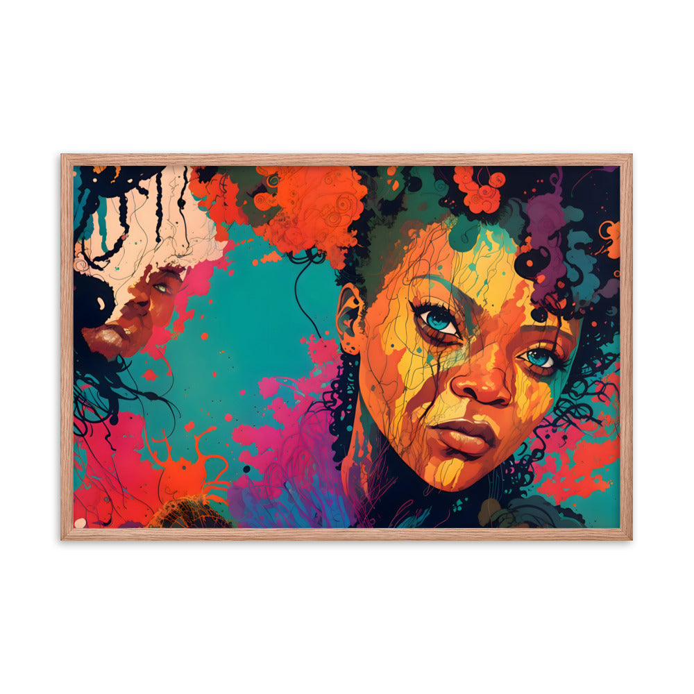 Color Me Queen Framed Art Print