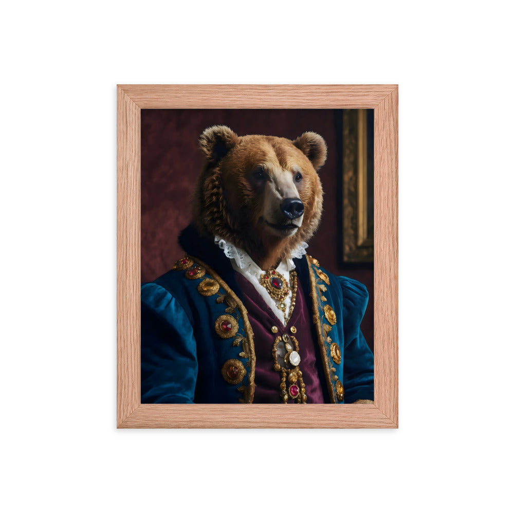 Bear of High Society Framed Art Print