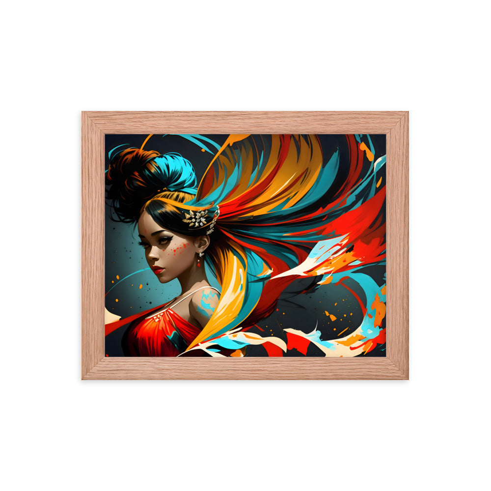 Brushstrokes of Ballet Framed Art Print