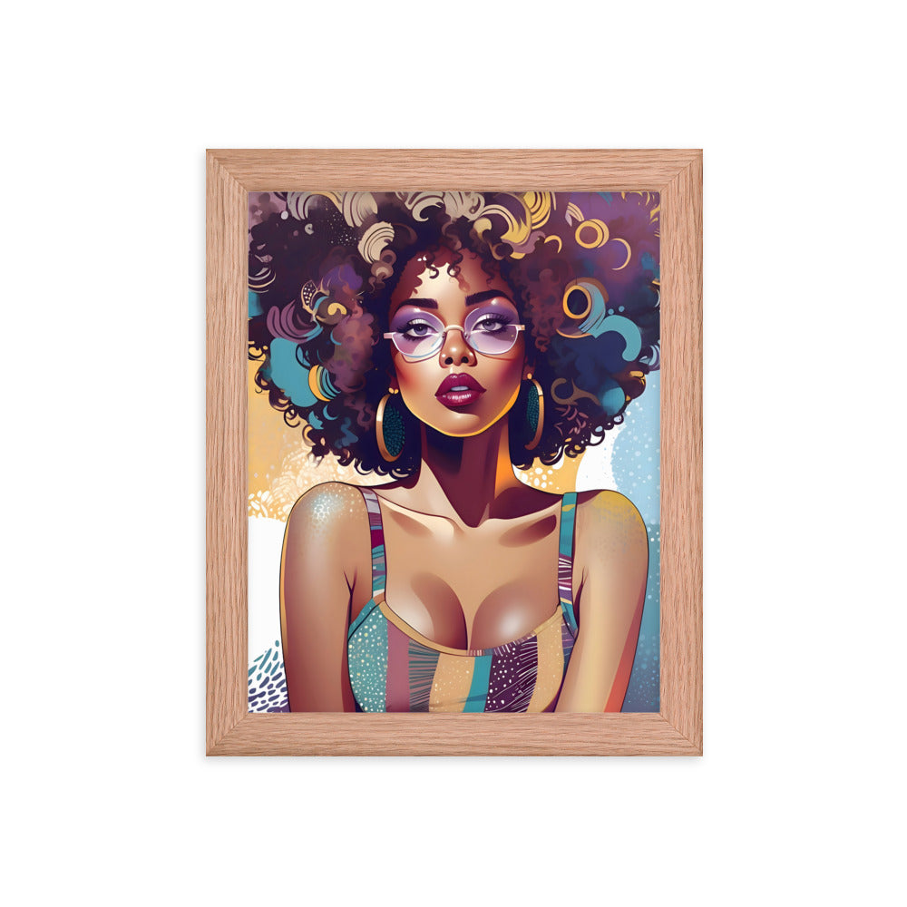 Afro Vibe Framed Art Print