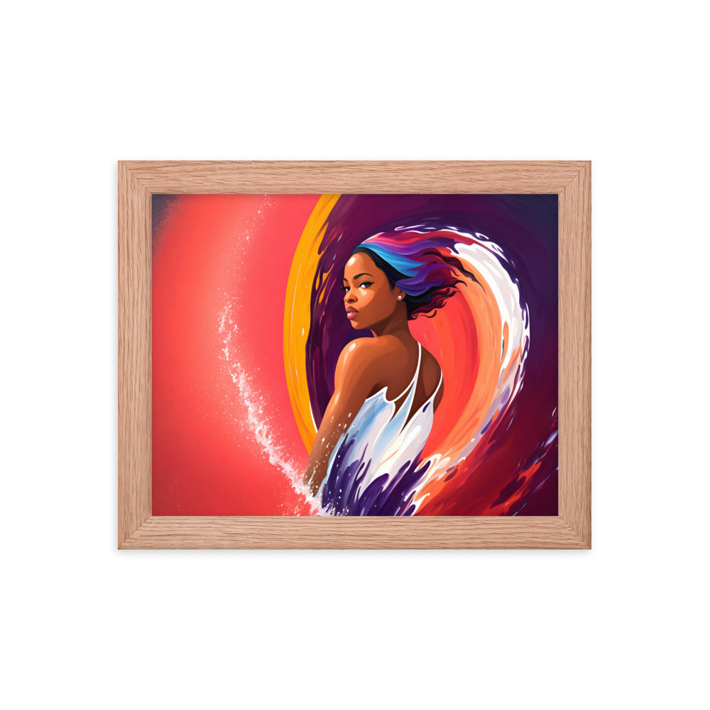 Waveborn Framed Art Print