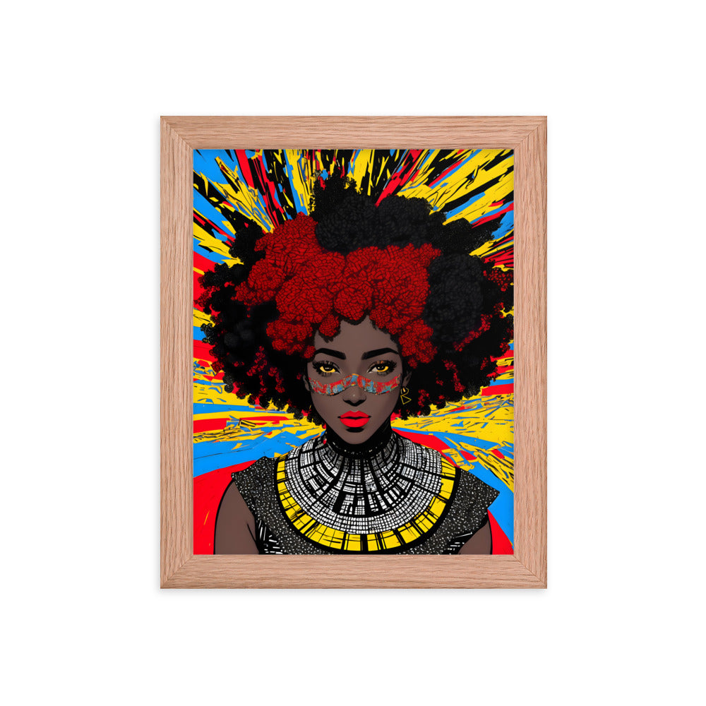 Afro Goddess Framed Art Print