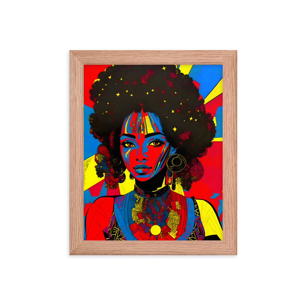 Afro Essence Framed Art Print