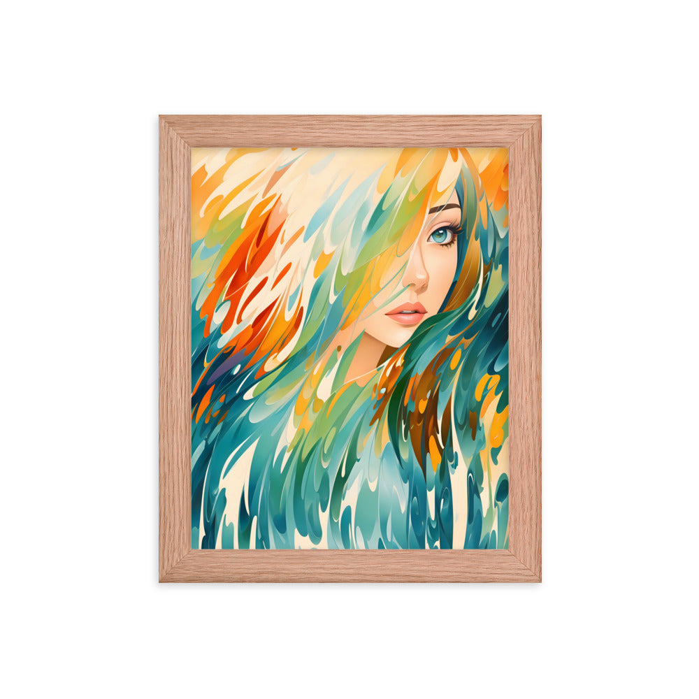 Flowing Beauty Framed Art Print