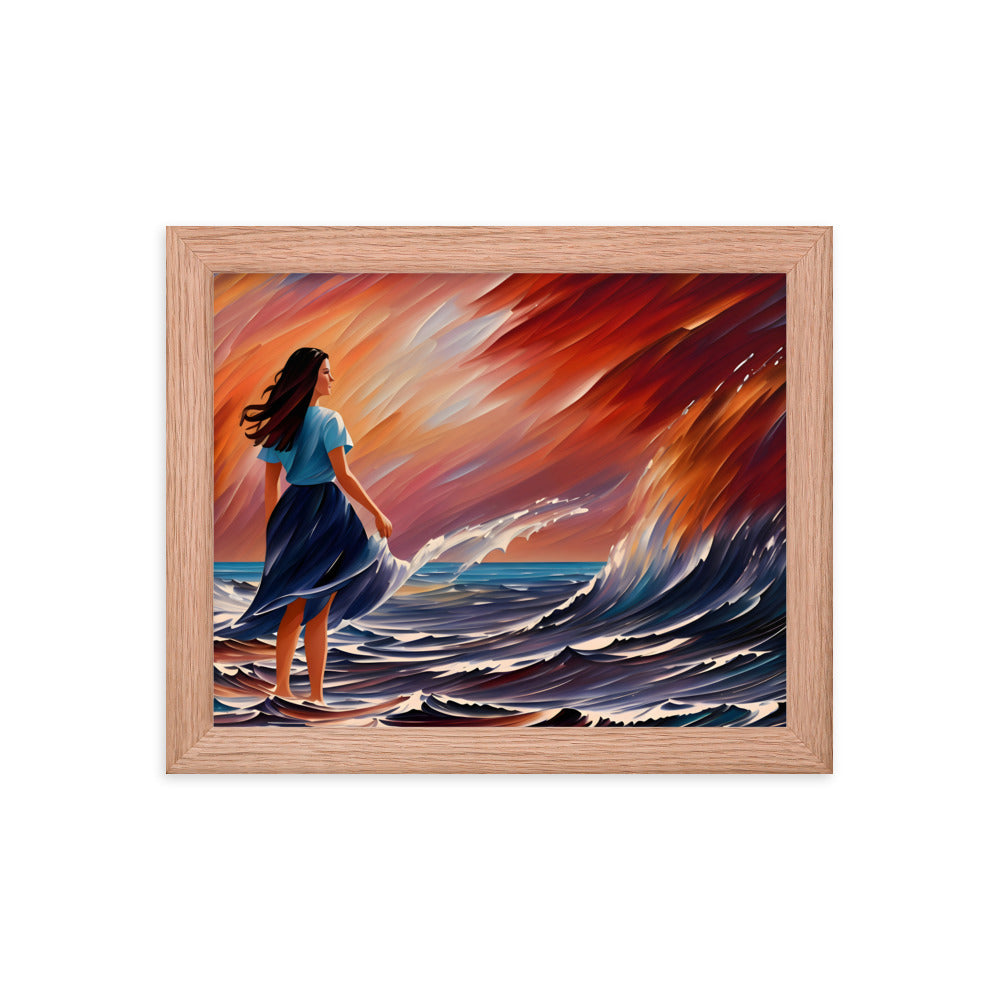 Ocean Embrace Framed Art Print