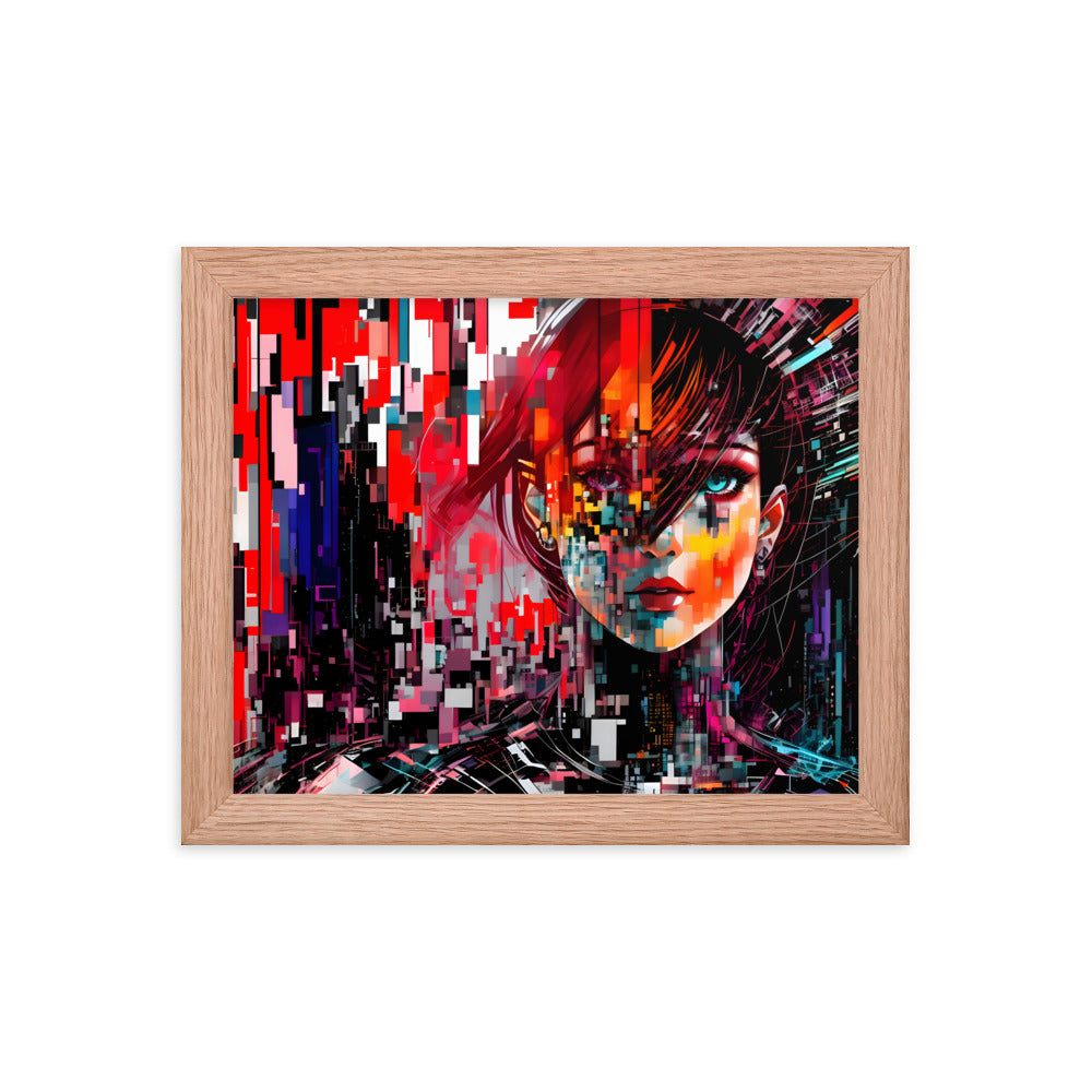 Fractured Beauty Framed Art Print