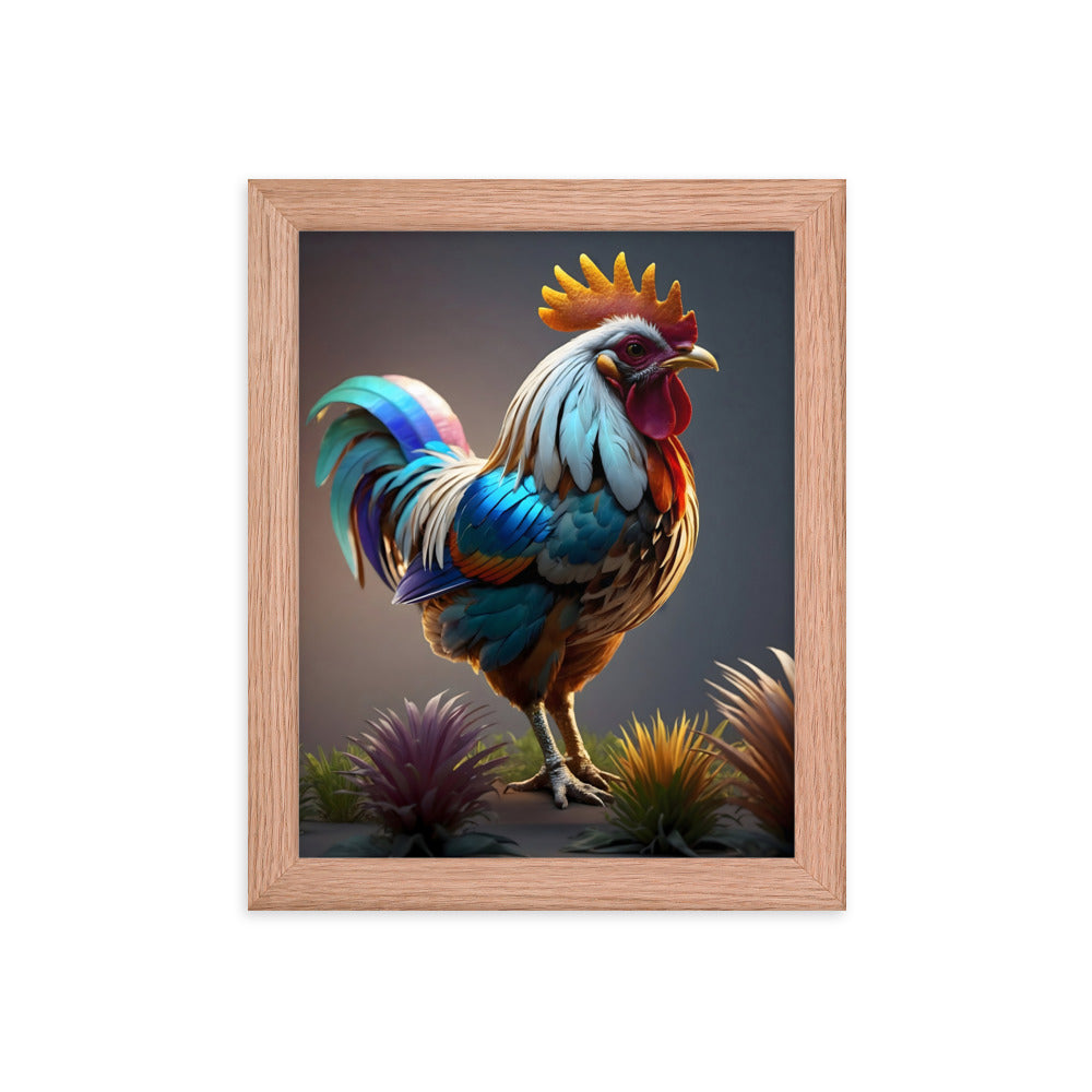 Cluck & Color Framed Art Print