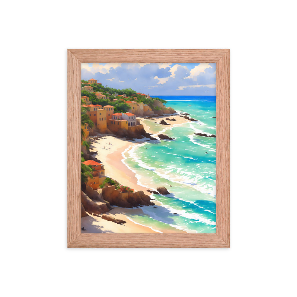 Havana Waves Framed Art Print