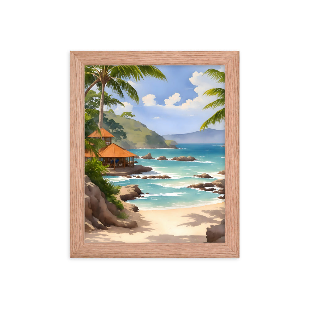 Waves of History Framed Art Print