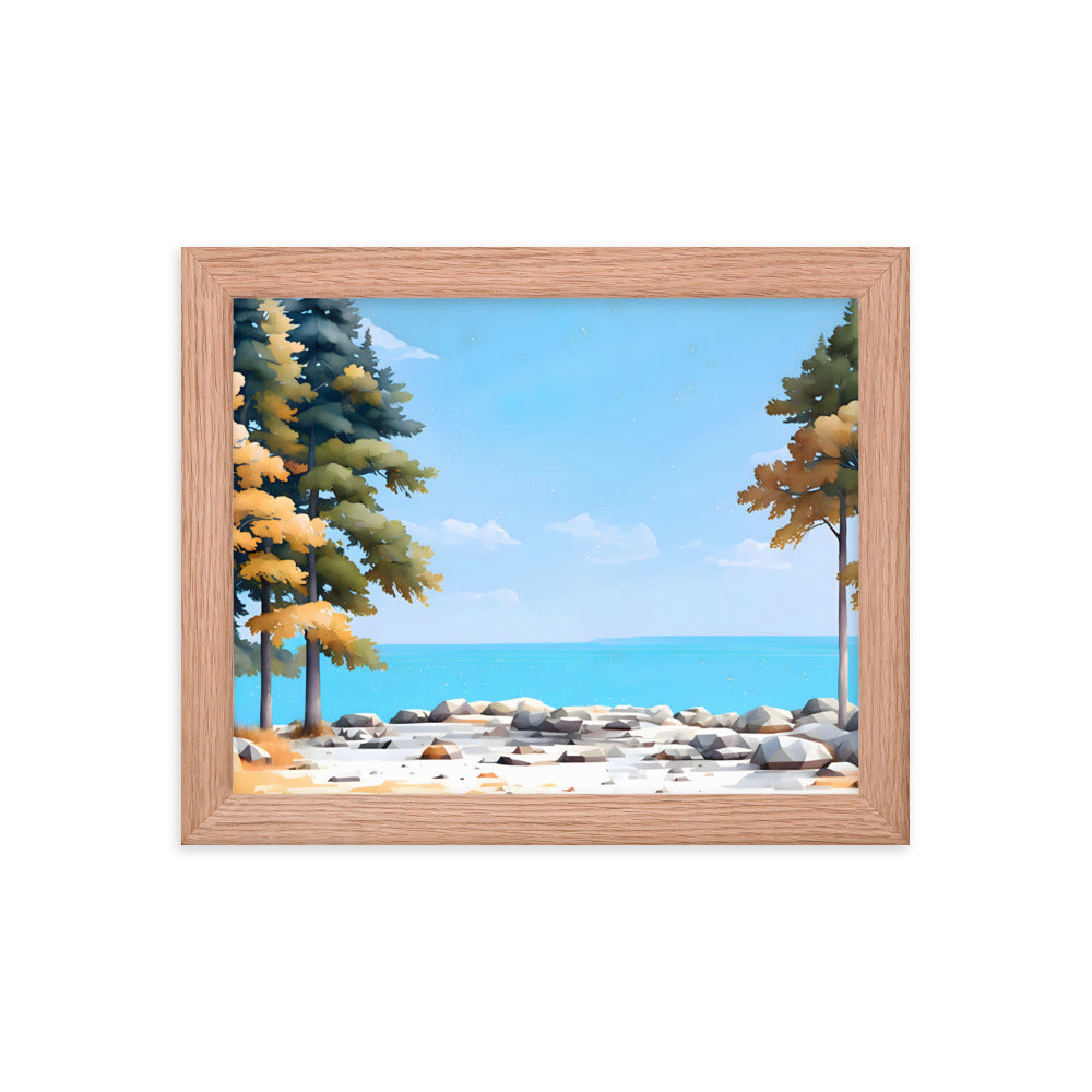 Tides & Trees Framed Art Print