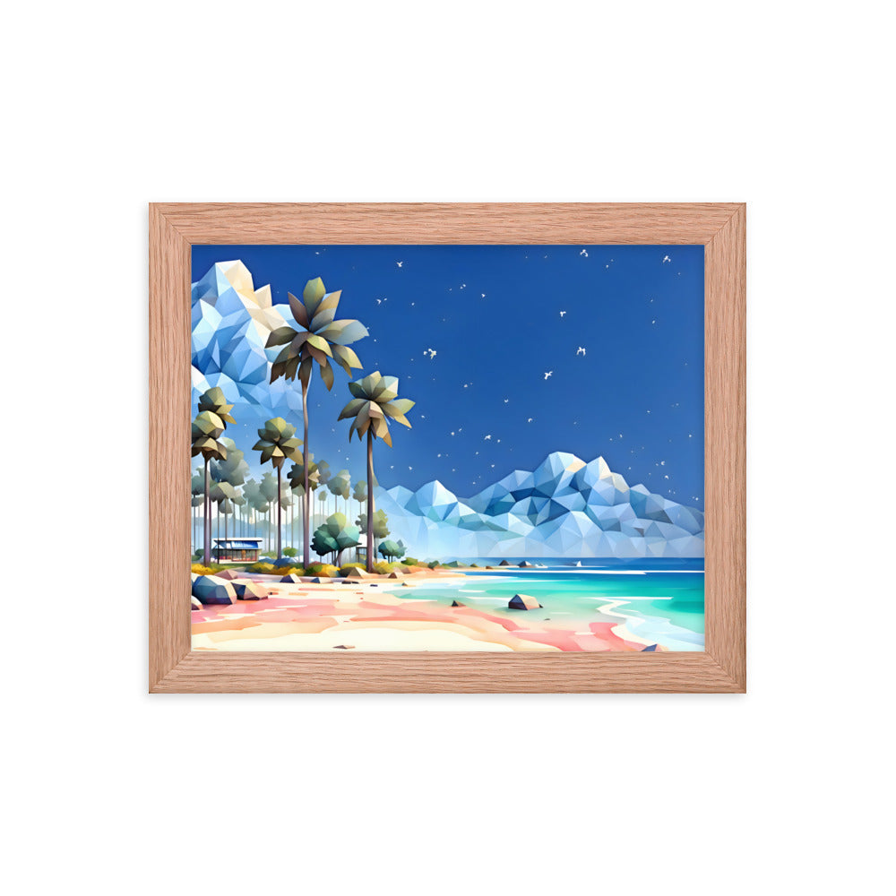 Tetradic Tides Framed Art Print