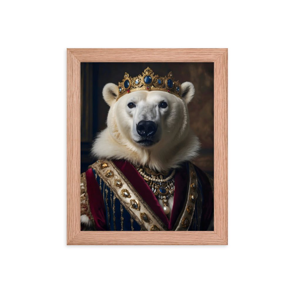 Monarch of the North Pole Framed Art Print