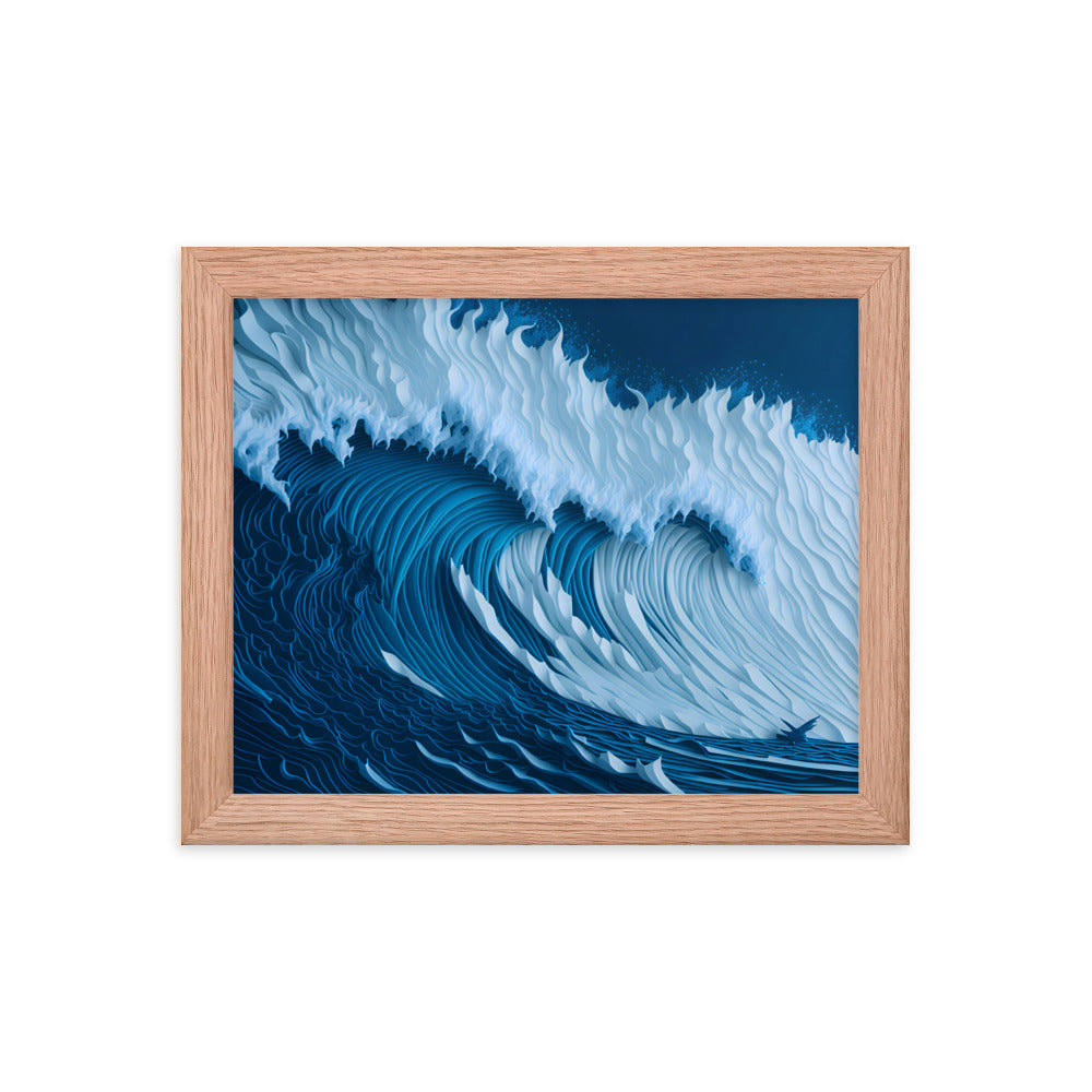 Ocean's Roar Framed Art Print