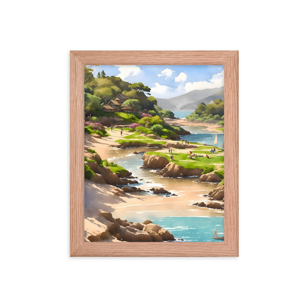 Oceanfront Oasis Framed Art Print