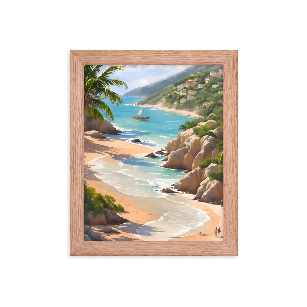 Cuban Coastline Framed Art Print