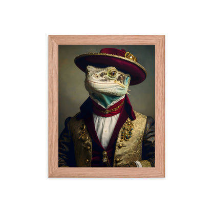 Lizard Lordship Framed Art Print