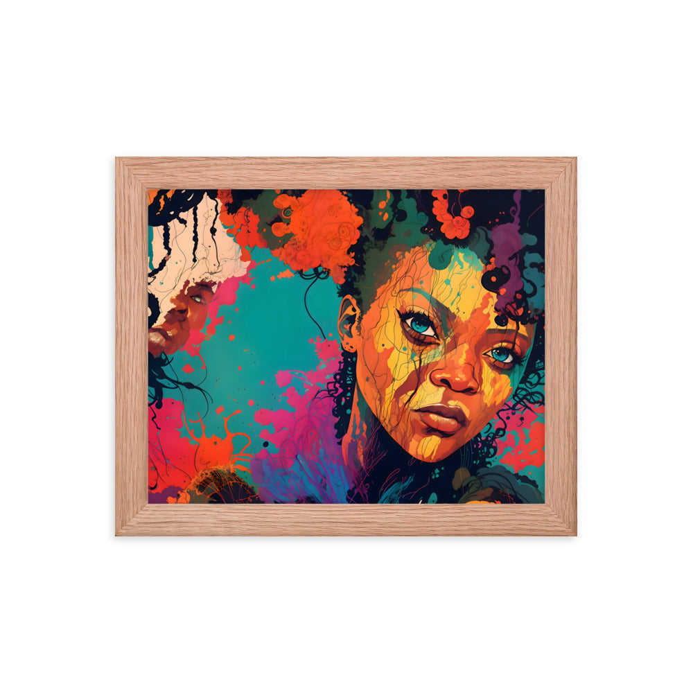 Color Me Queen Framed Art Print