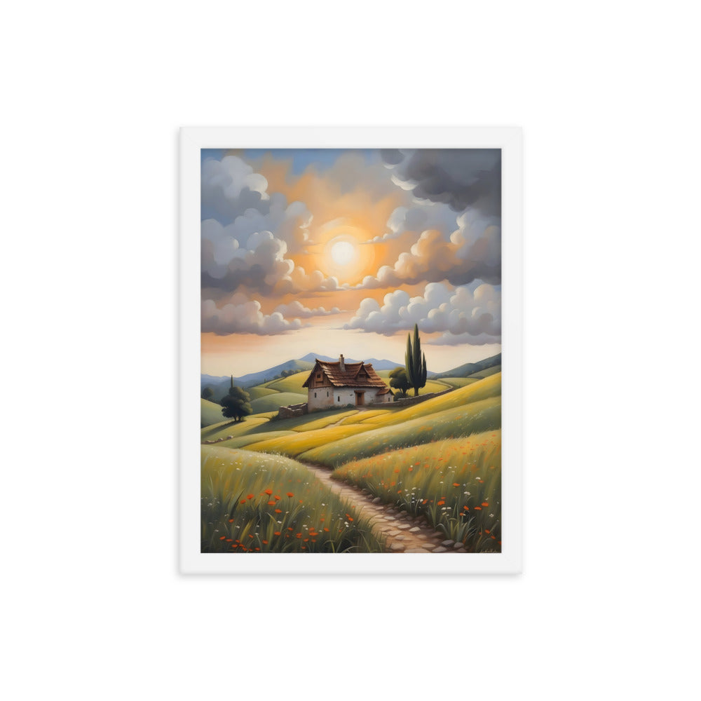 Hillside Harmony Framed Art Print