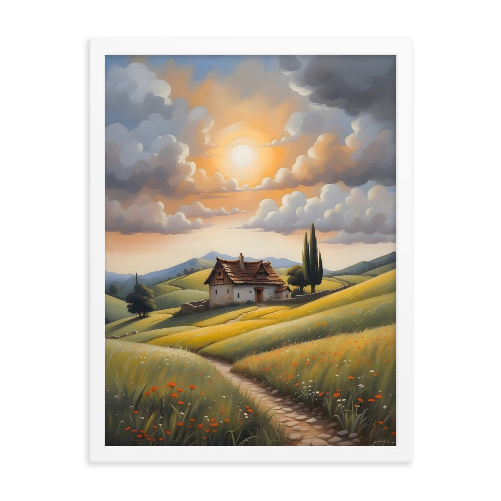 Hillside Harmony Framed Art Print