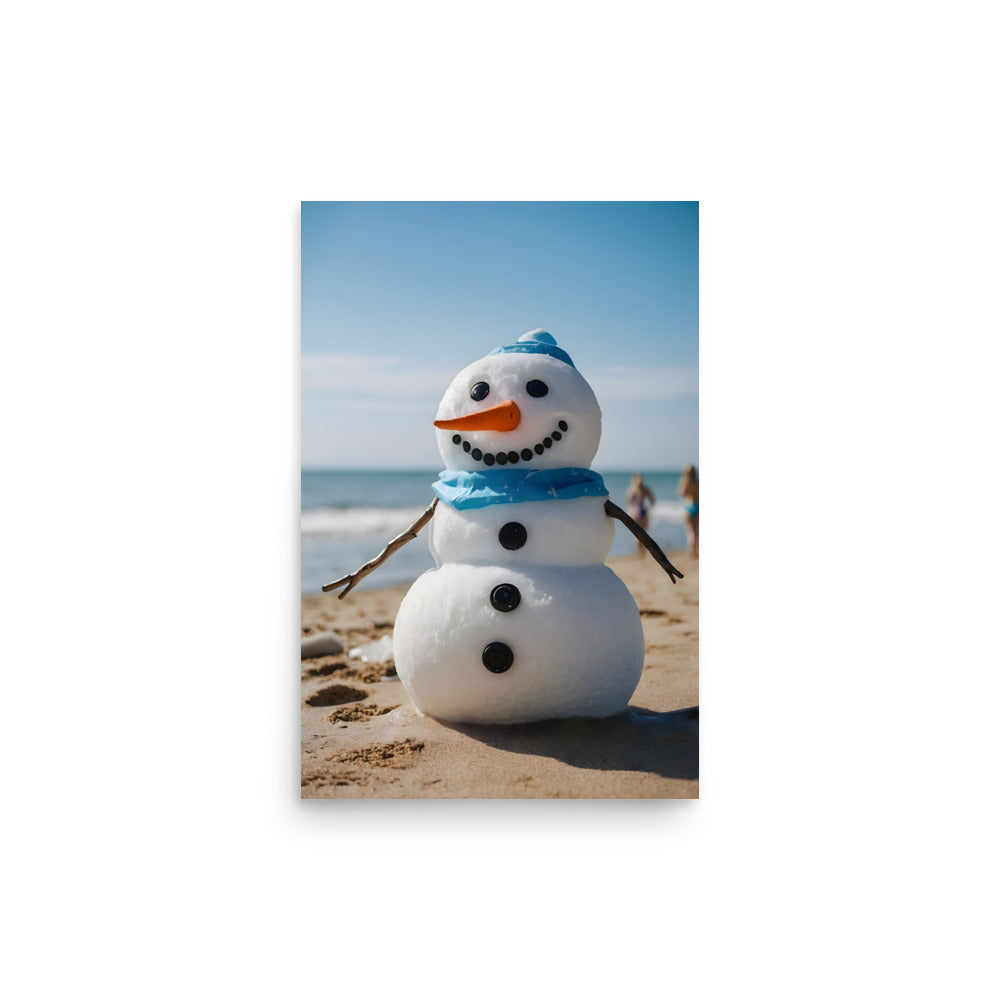 Sandy The Snowman Poster