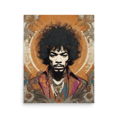 Jimi Hendrix Iconic Poster