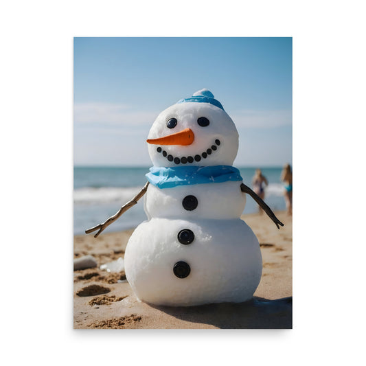 Sandy The Snowman Poster